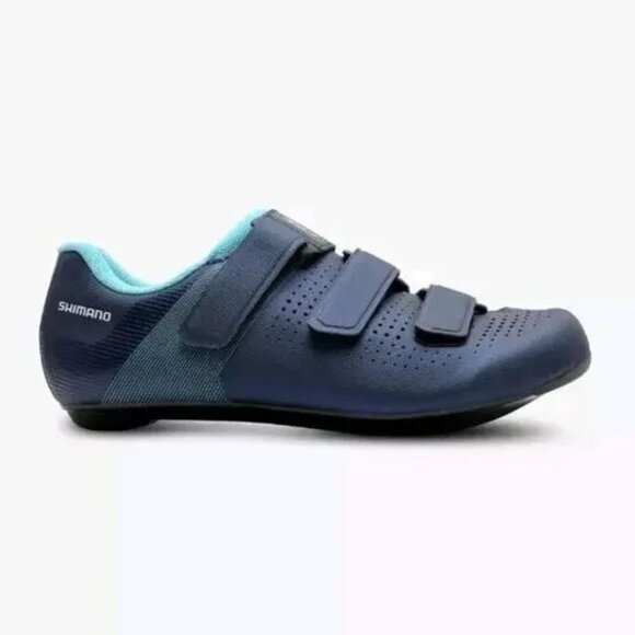NEW Shimano SH-RC100W‎ SPD-SL Women's Road Cycling Shoe EU 39 US 7 Navy - Picture 1 of 16